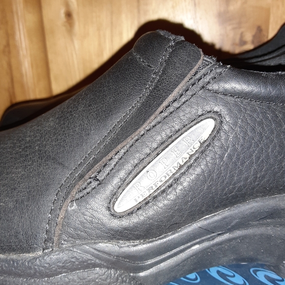 Ladies Ropers Performance Sport Slip On Black Tumbled Leather SZ 5.5 BNWT - Picture 8 of 10